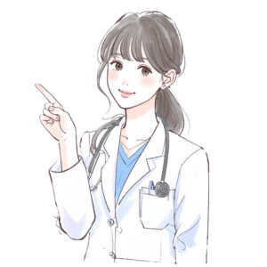 医療脱毛クリニックの看護師と患者